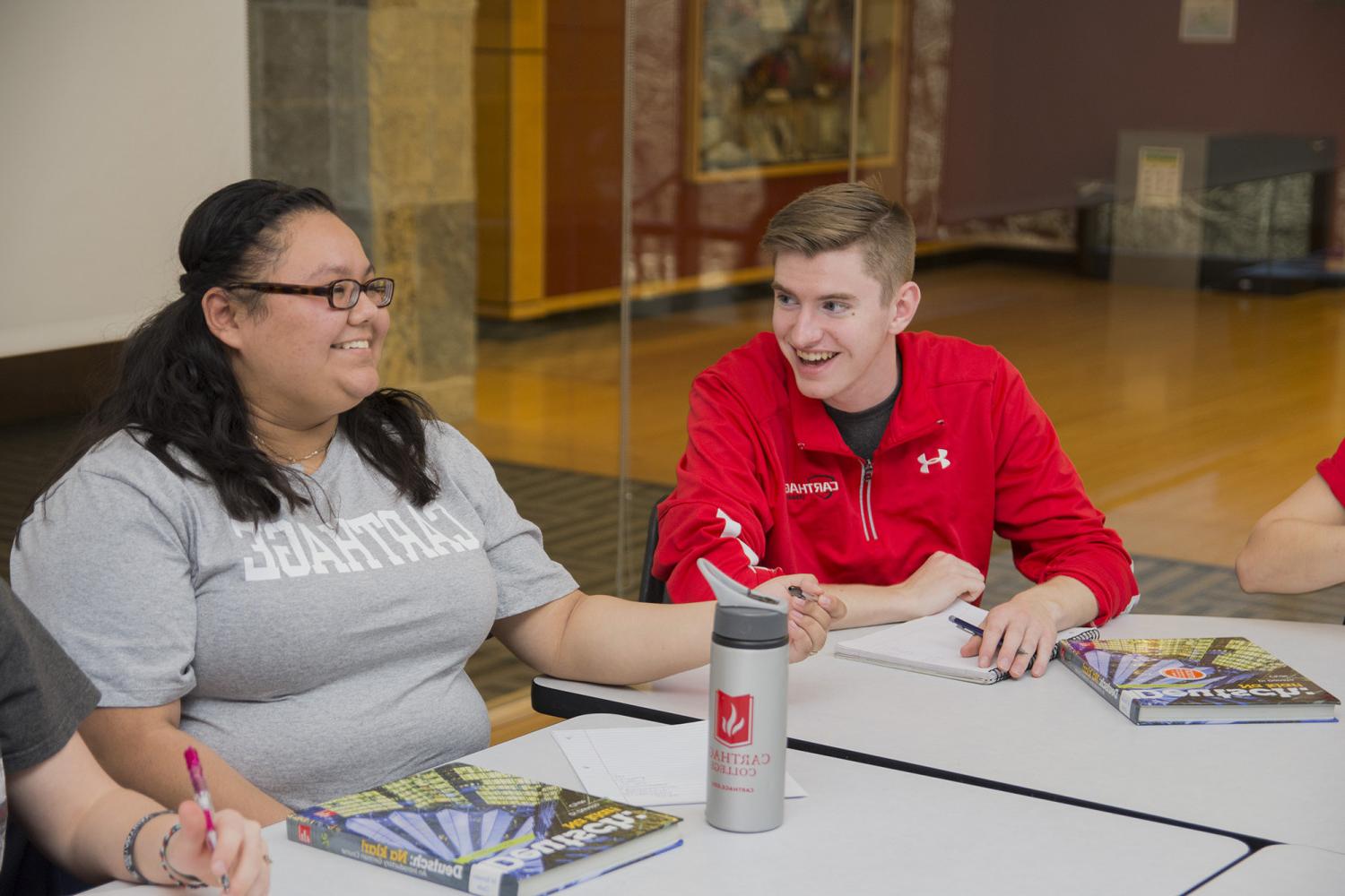 At Carthage, students are encouraged to take courses outside of their major, to pursue new passio...