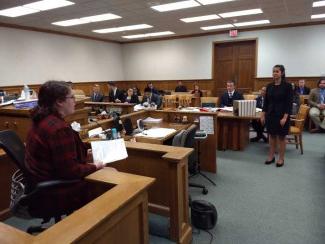 Students pursuing careers in criminal justice often participate in the Mock Trial team.